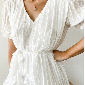Lulu's White Romper/Jumper